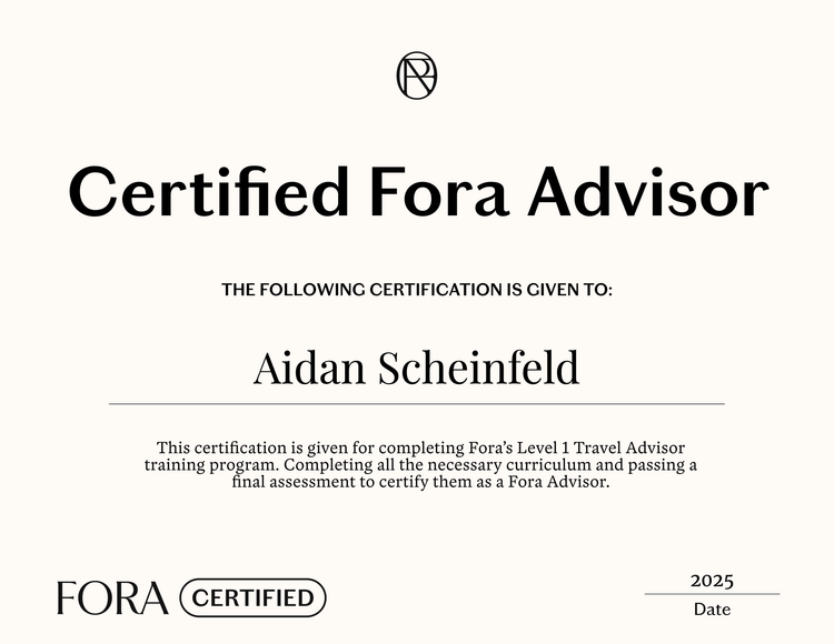 Immortal Vacations travel advisor certification 20