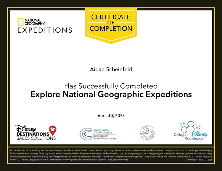 Immortal Vacations travel advisor certification 46